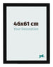 Marco de Fotos 46x61cm Negro Brillante MDF Bologna Delantera Tamano | Yourdecoration.es