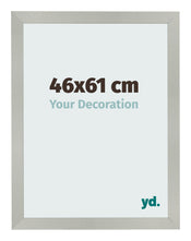 Marco de Fotos 46x61cm Plateado Mate MDF Bologna Delantera Tamano | Yourdecoration.es