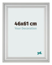 Marco de Fotos 46x61cm Plateado Mate MDF Lazio Delantera Tamano | Yourdecoration.es