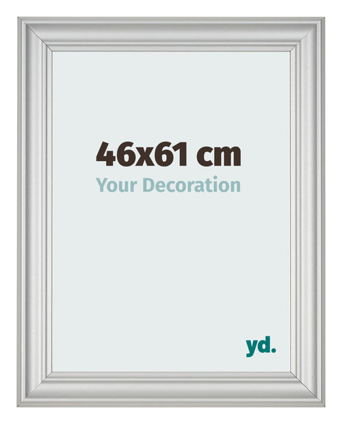 Marco de Fotos 46x61cm Plateado Mate MDF Lazio Delantera Tamano | Yourdecoration.es