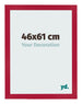 Marco de Fotos 46x61cm Rojo MDF Bologna Delantera Tamano | Yourdecoration.es