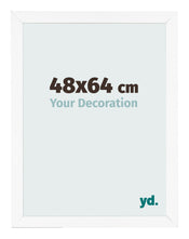 Marco de Fotos 48x64 cm Blanco Mate MDF Bologna Delantera Tamano | Yourdecoration.es