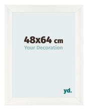 Marco de Fotos 48x64cm Blanco Vintage MDF Pisa Delantera Tamano | Yourdecoration.es