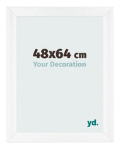 Marco de Fotos 48x64cm Blanco Vintage MDF Pisa Delantera Tamano | Yourdecoration.es