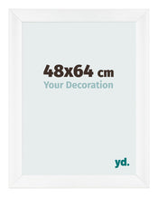 Marco de Fotos 48x64cm Blanco Vintage MDF Pisa Delantera Tamano | Yourdecoration.es