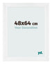 Marco de Fotos 48x64cm Blanco Vintage MDF Pisa Delantera Tamano | Yourdecoration.es