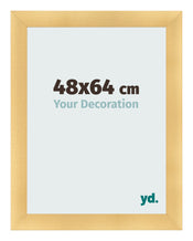 Marco de Fotos 48x64cm Dorado Vintage MDF Pisa Delantera Tamano | Yourdecoration.es