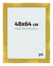 Marco de Fotos 48x64cm Dorado Vintage MDF Pisa Delantera Tamano | Yourdecoration.es