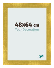 Marco de Fotos 48x64cm Dorado Vintage MDF Pisa Delantera Tamano | Yourdecoration.es