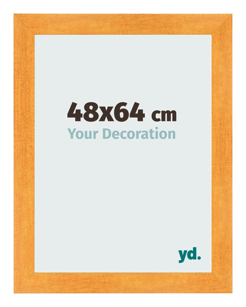 Marco de Fotos 48x64cm Naranja MDF Pisa Delantera Tamano | Yourdecoration.es