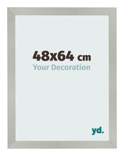 Marco de Fotos 48x64cm Plateado Mate MDF Bologna Delantera Tamano | Yourdecoration.es