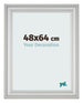 Marco de Fotos 48x64cm Plateado Mate MDF Lazio Delantera Tamano | Yourdecoration.es