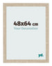 Marco de Fotos 48x64cm Roble Sonoma MDF Bologna Delantera Tamano | Yourdecoration.es