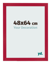 Marco de Fotos 48x64cm Rojo MDF Bologna Delantera Tamano | Yourdecoration.es