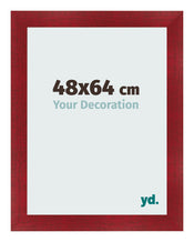 Marco de Fotos 48x64cm Vino Tinto Barrido MDF Pisa Delantera Tamano | Yourdecoration.es