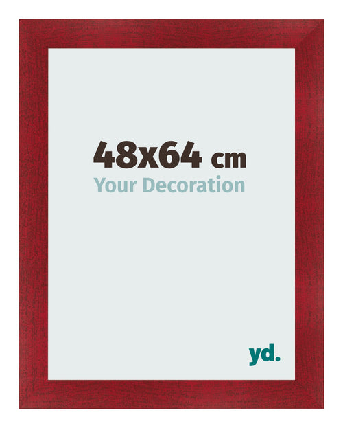 Marco de Fotos 48x64cm Vino Tinto Barrido MDF Pisa Delantera Tamano | Yourdecoration.es