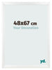 Marco de Fotos 48x67cm Blanco Vintage MDF Pisa Delantera Tamano | Yourdecoration.es