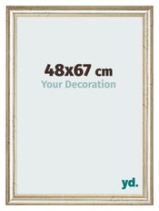Marco de Fotos 48x67cm Brillo Metalico MDF Lazio Delantera Tamano | Yourdecoration.es