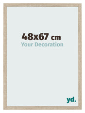 Marco de Fotos 48x67cm Roble Sonoma MDF Bologna Delantera Tamano | Yourdecoration.es