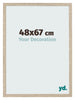Marco de Fotos 48x67cm Roble Sonoma MDF Bologna Delantera Tamano | Yourdecoration.es