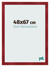 Marco de Fotos 48x67cm Vino Tinto Barrido MDF Pisa Delantera Tamano | Yourdecoration.es