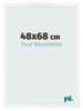 Marco de Fotos 48x68 cm Blanco Brillante MDF Bologna Delantera Tamano | Yourdecoration.es
