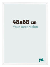 Marco de Fotos 48x68 cm Blanco Mate MDF Bologna Delantera Tamano | Yourdecoration.es