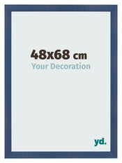 Marco de Fotos 48x68cm Azul Oscuro Barrido MDF Pisa Delantera Tamano | Yourdecoration.es