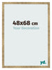 Marco de Fotos 48x68cm Dorado Antiguo MDF Bologna Delantera Tamano | Yourdecoration.es