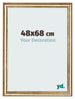 Marco de Fotos 48x68cm Dorado Antiguo MDF Lazio Delantera Tamano | Yourdecoration.es
