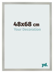 Marco de Fotos 48x68cm Plateado Mate MDF Bologna Delantera Tamano | Yourdecoration.es