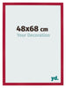 Marco de Fotos 48x68cm Rojo MDF Bologna Delantera Tamano | Yourdecoration.es