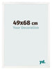 Marco de Fotos 49x68 cm Blanco Brillante MDF Bologna Delantera Tamano | Yourdecoration.es