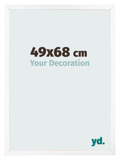Marco de Fotos 49x68 cm Blanco Mate MDF Bologna Delantera Tamano | Yourdecoration.es