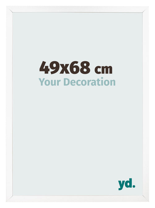 Marco de Fotos 49x68 cm Blanco Mate MDF Bologna Delantera Tamano | Yourdecoration.es