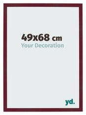Marco de Fotos 49x68 cm Vino Tinto Barrido MDF Bologna Delantera Tamano | Yourdecoration.es