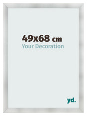 Marco de Fotos 49x68cm Aluminio Cepillado MDF Pisa Delantera Tamano | Yourdecoration.es