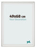 Marco de Fotos 49x68cm Blanco Barrido MDF Lazio Delantera Tamano | Yourdecoration.es
