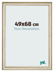 Marco de Fotos 49x68cm Brillo Metalico MDF Lazio Delantera Tamano | Yourdecoration.es