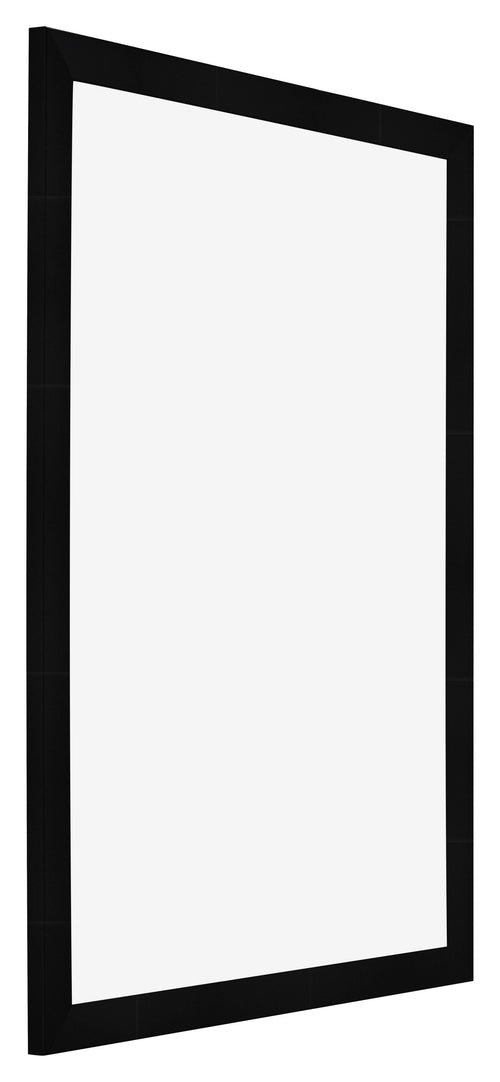 Marco de Fotos 49x68cm Negro Plateado Pulido MDF Pisa Delantera Oblicuo | Yourdecoration.es