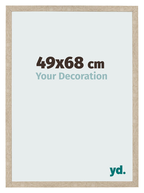 Marco de Fotos 49x68cm Roble Sonoma MDF Bologna Delantera Tamano | Yourdecoration.es