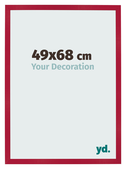 Marco de Fotos 49x68cm Rojo MDF Bologna Delantera Tamano | Yourdecoration.es