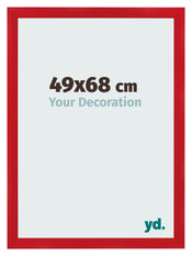Marco de Fotos 49x68cm Rojo MDF Pisa Delantera Tamano | Yourdecoration.es