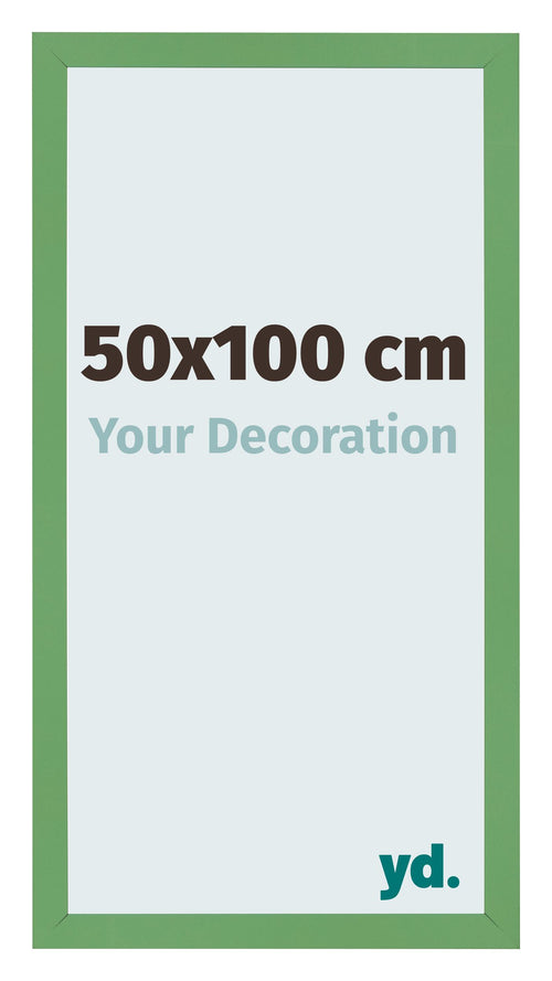Marco de Fotos 50x100 cm Verde MDF Bologna Delantera Tamano | Yourdecoration.es