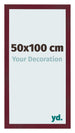 Marco de Fotos 50x100 cm Vino Tinto Barrido MDF Bologna Delantera Tamano | Yourdecoration.es