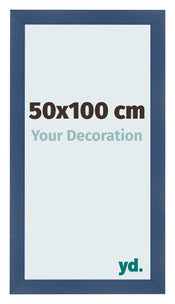 Marco de Fotos 50x100cm Azul Oscuro Barrido MDF Pisa Delantera Tamano | Yourdecoration.es