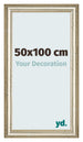 Marco de Fotos 50x100cm Brillo Metalico MDF Lazio Delantera Tamano | Yourdecoration.es