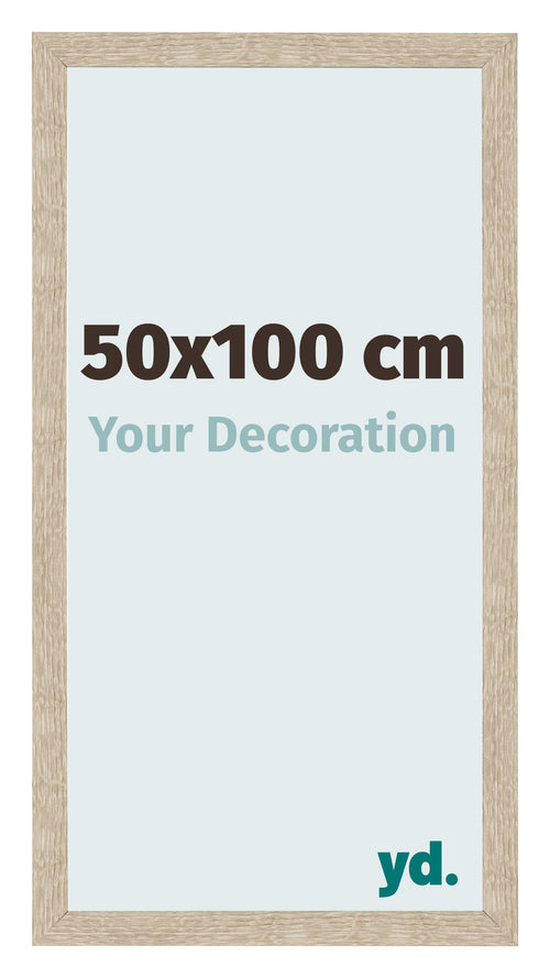 Marco de Fotos 50x100cm Roble Sonoma MDF Bologna Delantera Tamano | Yourdecoration.es