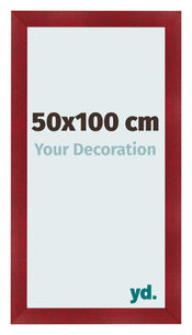 Marco de Fotos 50x100cm Vino Tinto Barrido MDF Pisa Delantera Tamano | Yourdecoration.es