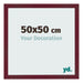 Marco de Fotos 50x50 cm Vino Tinto Barrido MDF Bologna Delantera Tamano | Yourdecoration.es